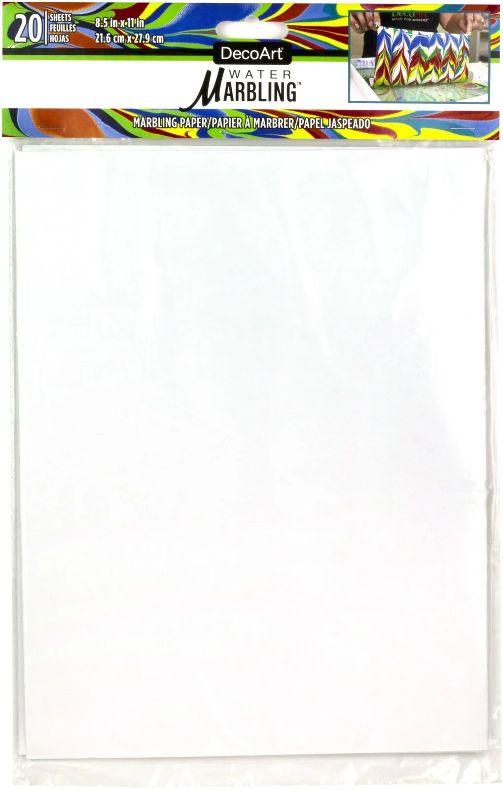 Decoart Water-Marbling Paper 20 Sheets - Nail Gallerys