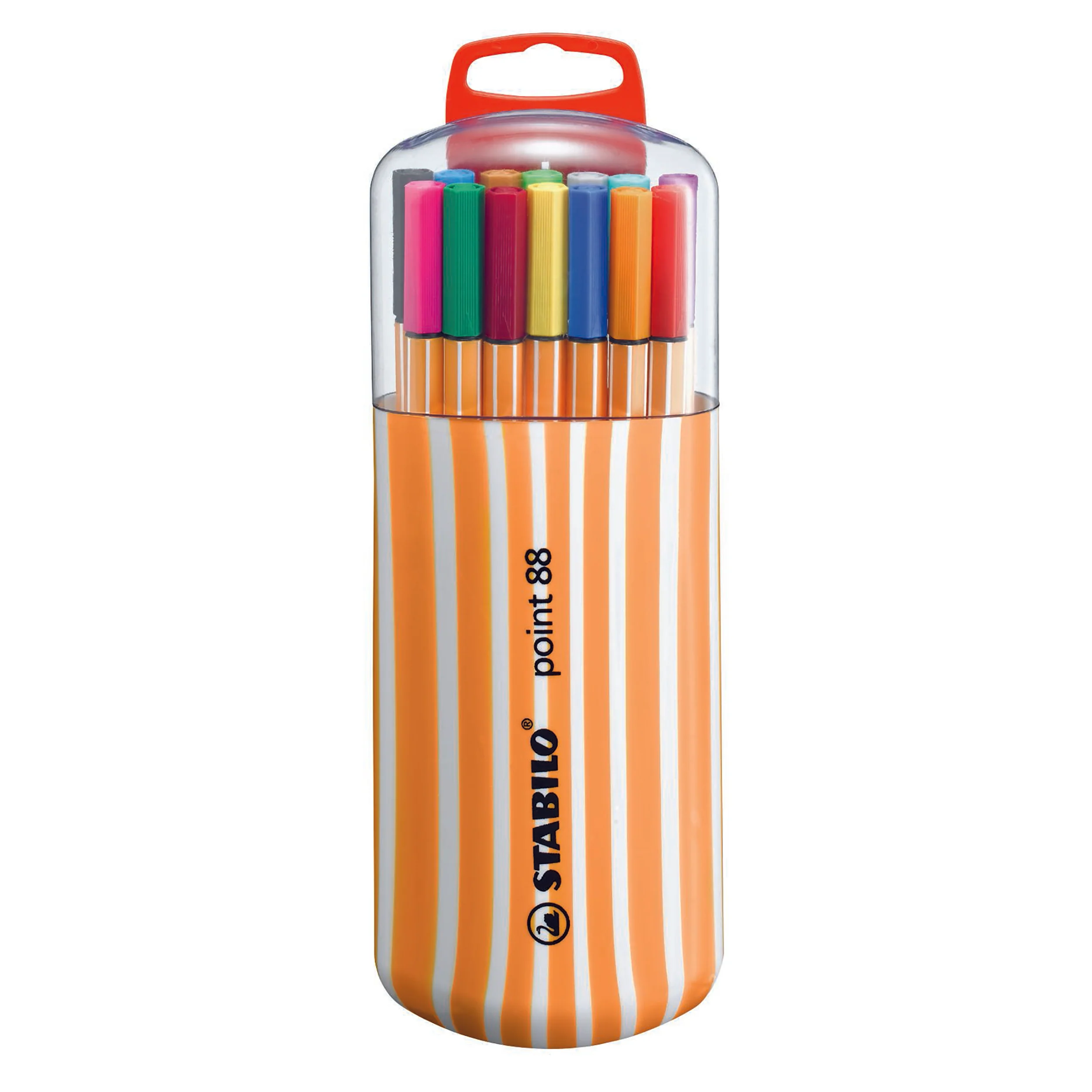 Stabilo Point 88 Fineliner Zebrui Assorted Pack Of 20 - Nail Gallerys