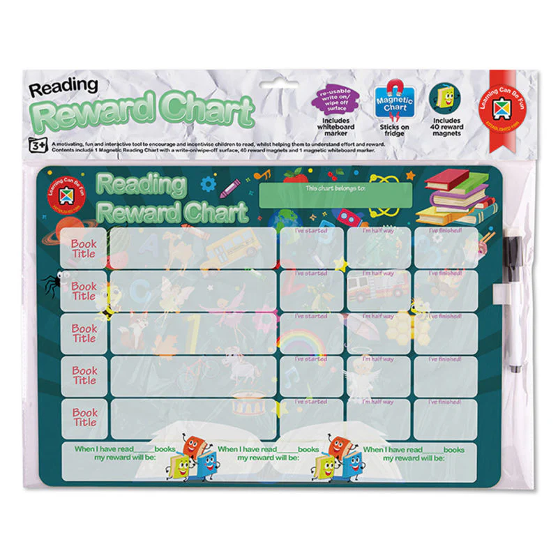 Learning Can Be Fun Reading Magnetic Reward Chart - Nail Gallerys