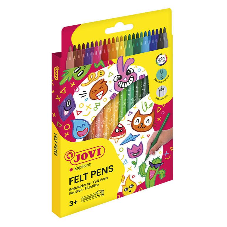 Jovi Washable Felt-tip Pens Set of 24 - Nail Gallerys
