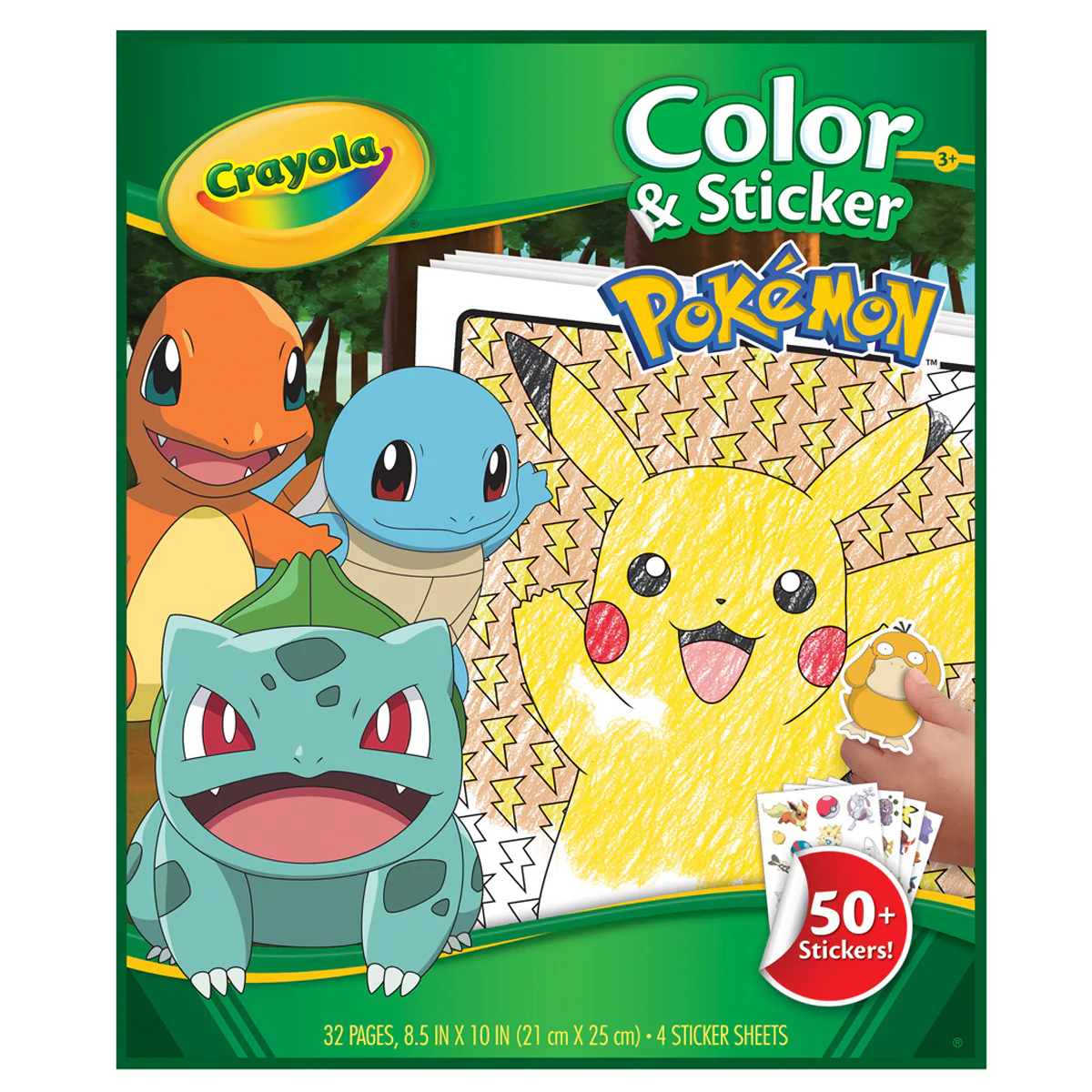 Crayola Pokemon Colour & Sticker Book - Nail Gallerys