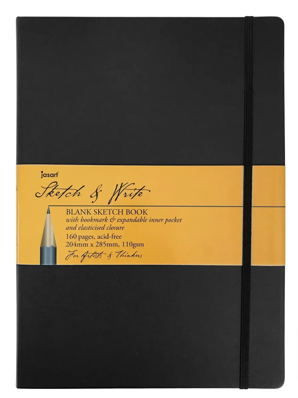 Jasart Sketch & Write Blank 110gsm 160 Pages Notebooks - Nail Gallerys