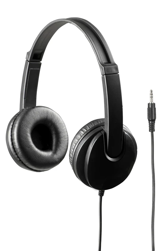 Kensington Volume Limiting Stereo Black Headphones - Nail Gallerys