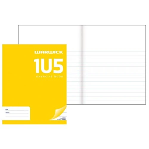 Warwick Exercise Book 1u5 12mm 1/3 Unruled 2/3 Ruled 32 Leaf 255 X 205m - Nail Gallerys