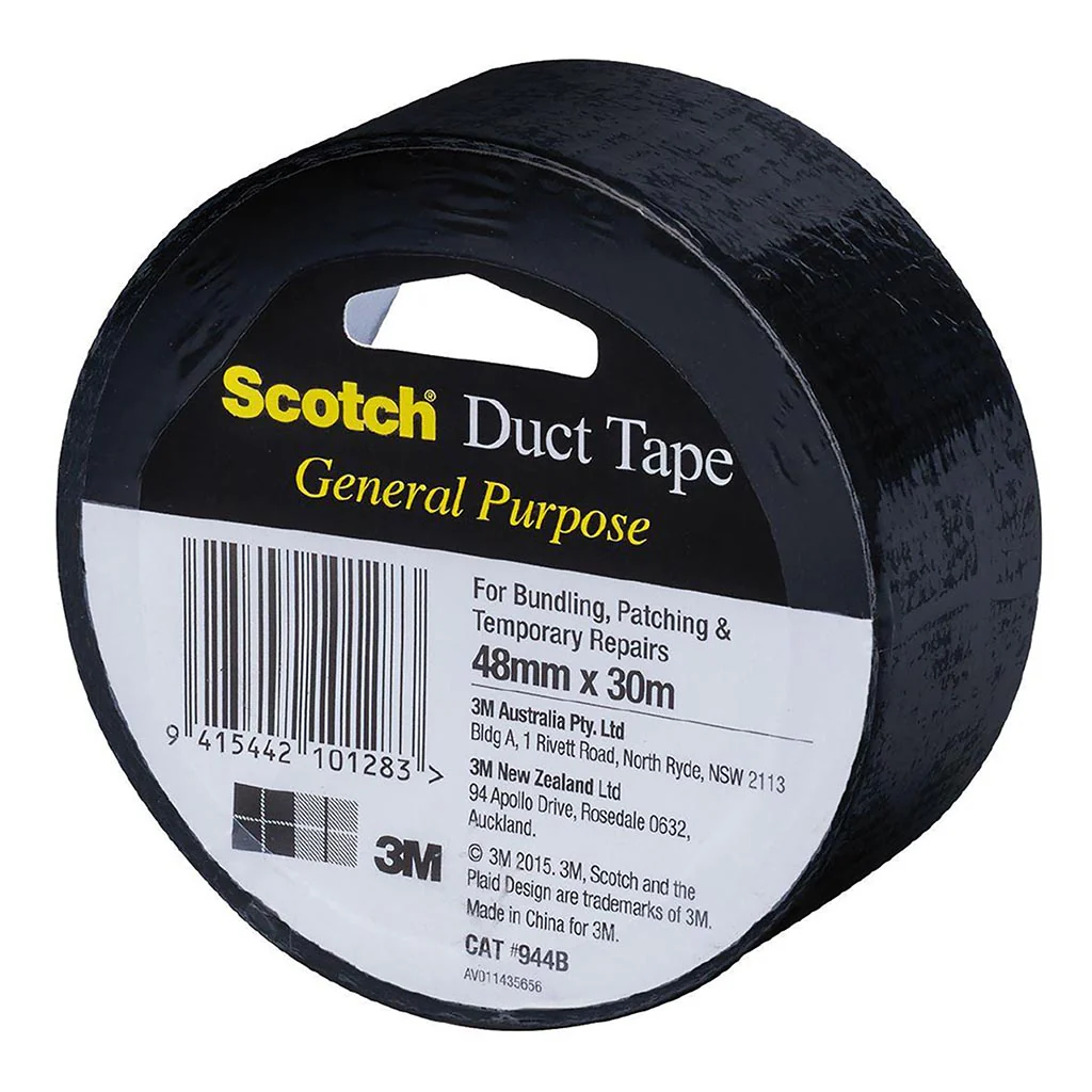 Scotch 944B Black 48mm x 30m Duct Tape - Nail Gallerys