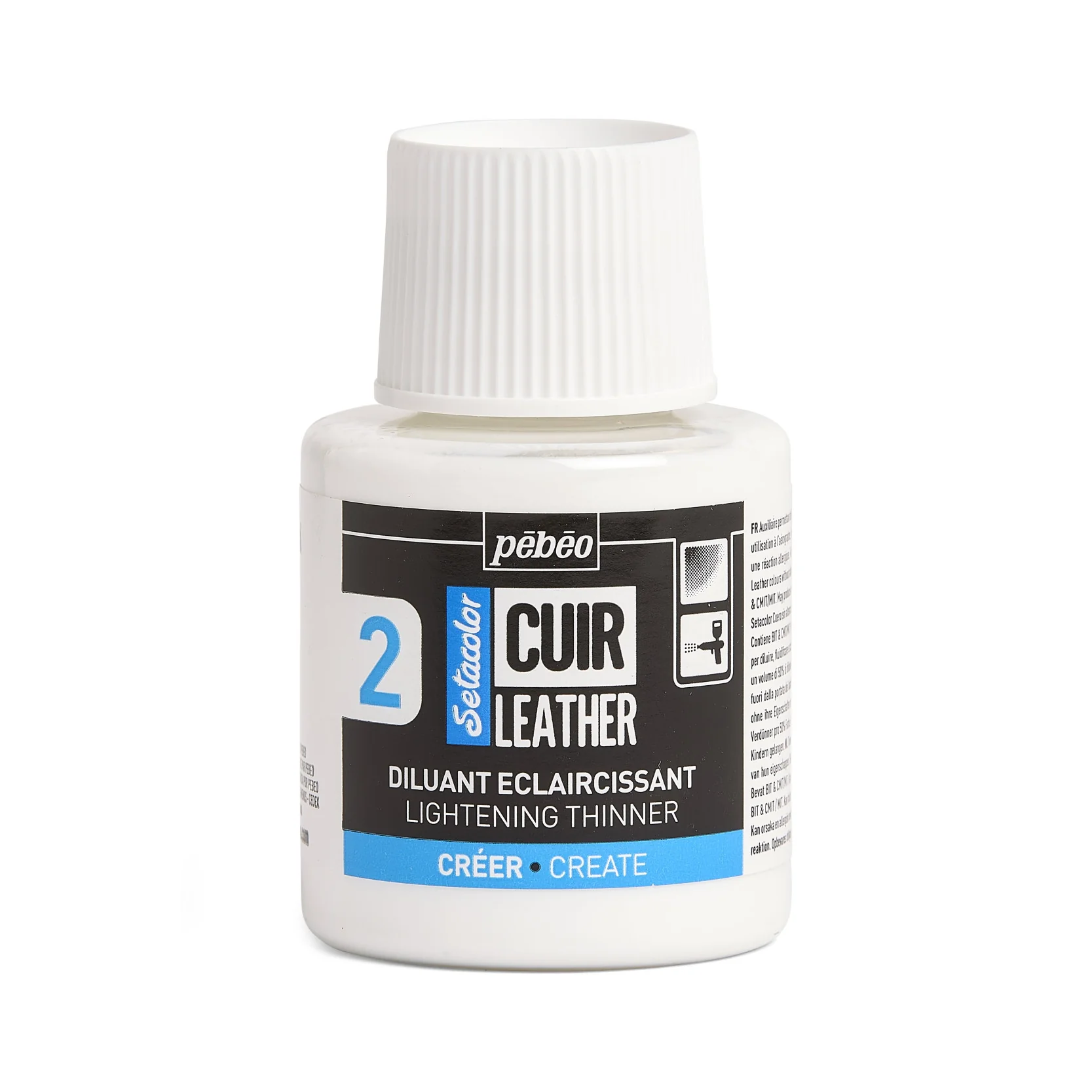 Pebeo 110ml Setacolor Leather Lightening Thinner - Nail Gallerys