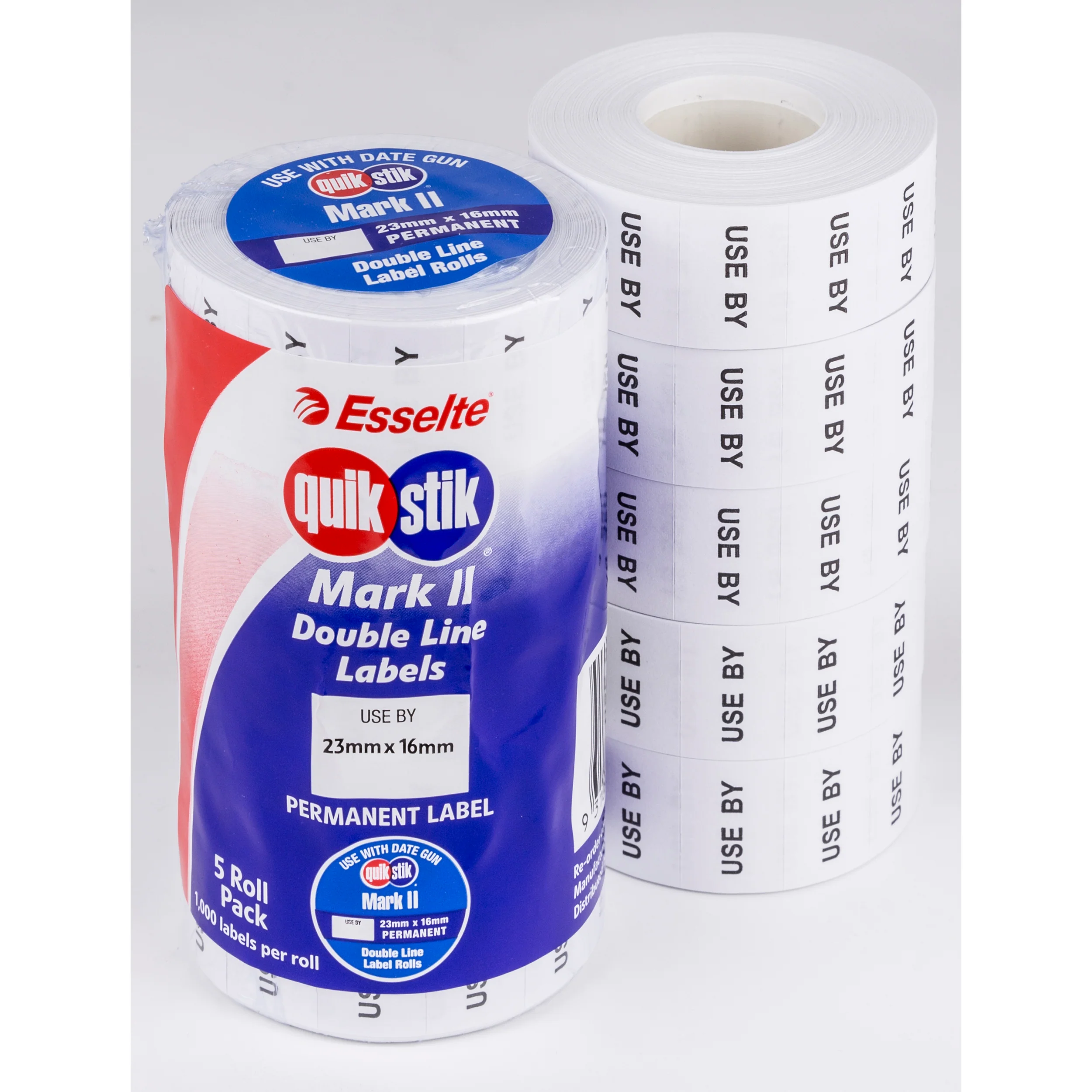 Quikstik Mark Ii Date Gun Labels Use By Perm 1000/labels Per Roll - Nail Gallerys