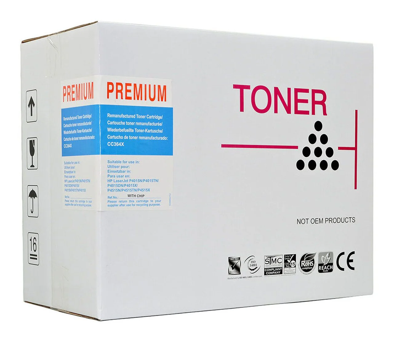 Icon Compatible Hp Cc364x Black Toner Cartridge - Nail Gallerys