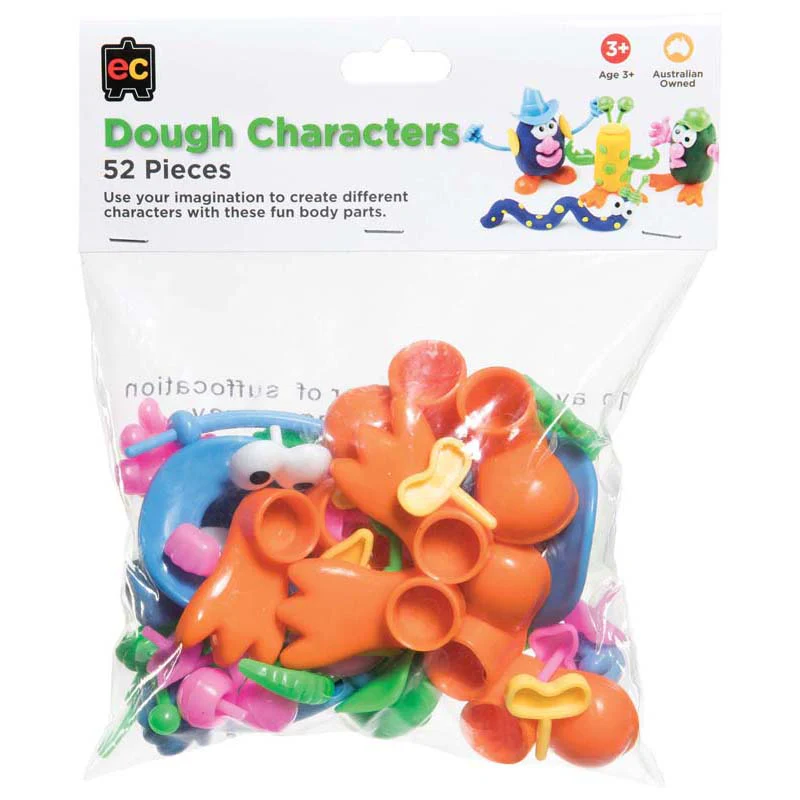 EC Dough Characters Pack Of 52 - Nail Gallerys