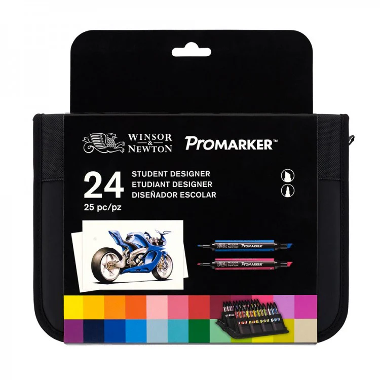 Winsor & Newton Promarker Wallet Of 24 - Nail Gallerys