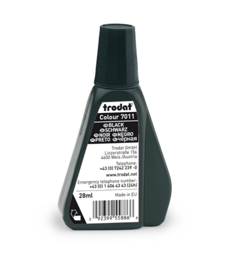 Trodat 7750 Textile Ink 28ml Black - Nail Gallerys
