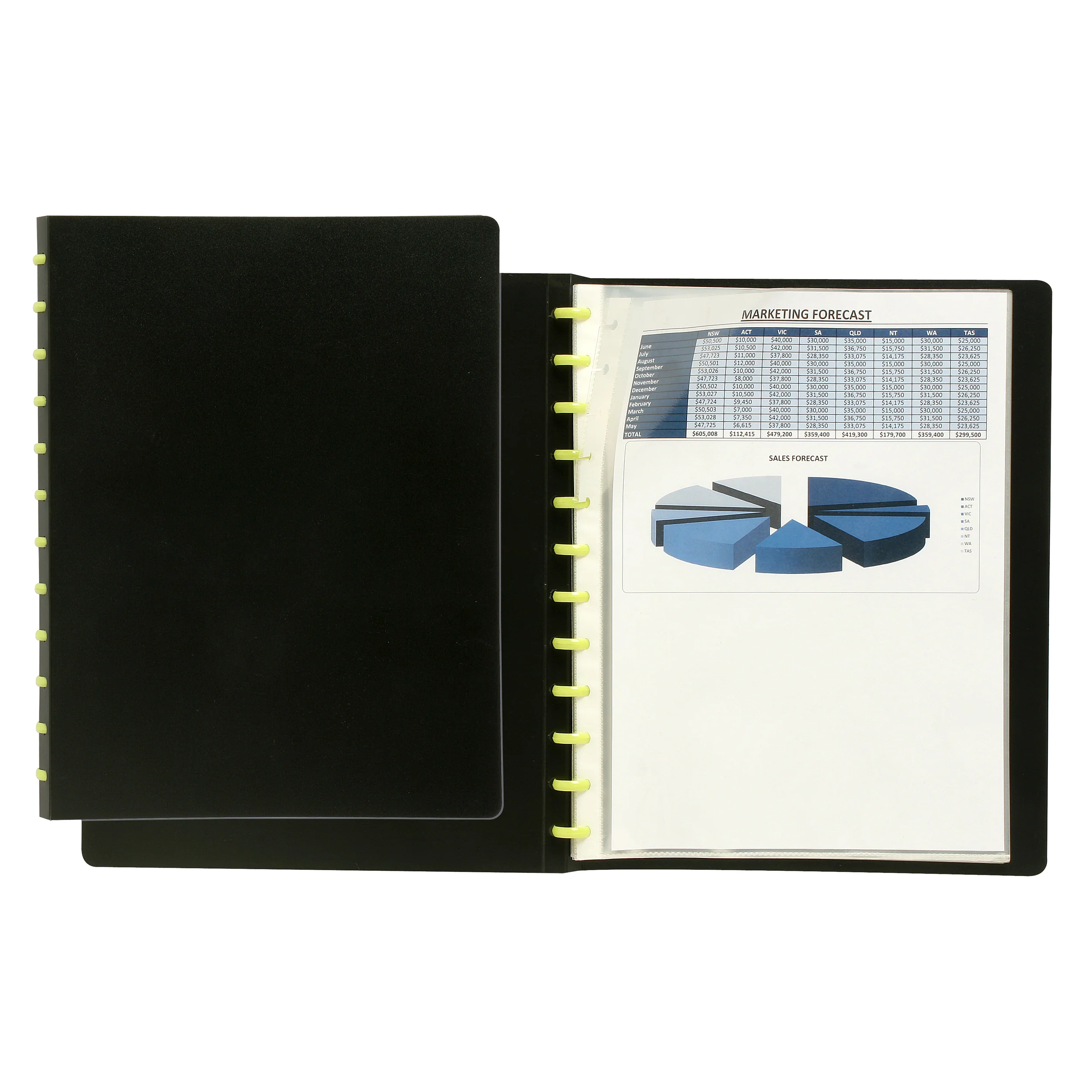 Marbig Kwik Zip Display Book - Kwik Zip A4 - Nail Gallerys