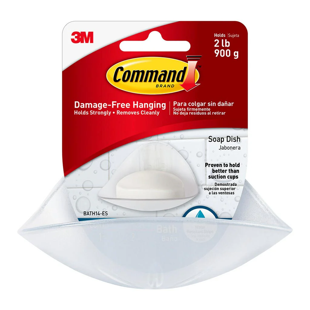 Command Soap Dish with Water Resistant Strips - Nail Gallerys