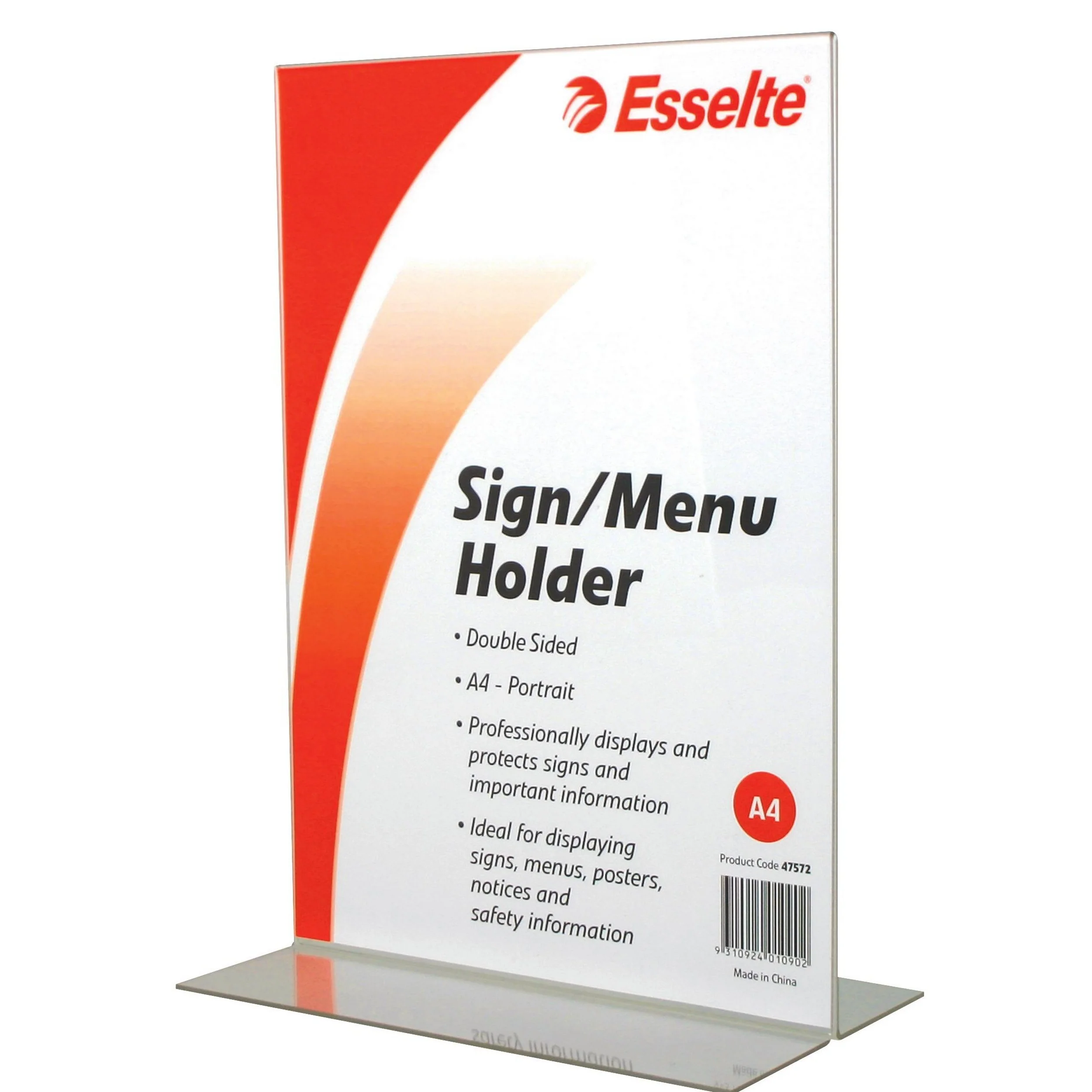 Esselte Sign/menu Holder 2 Sided A4 - Nail Gallerys