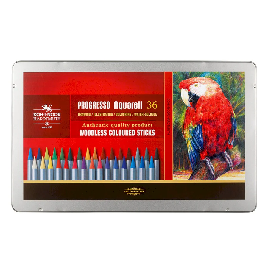 Koh-I-Noor Progresso Aquarelle Coloured Pencil Set of 36 - Nail Gallerys
