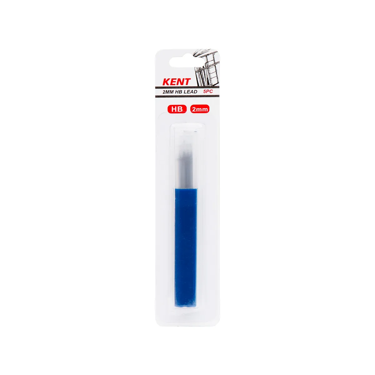 Kent Clutch Pencil 2mm Hb Refill Pack Of 5 - Nail Gallerys