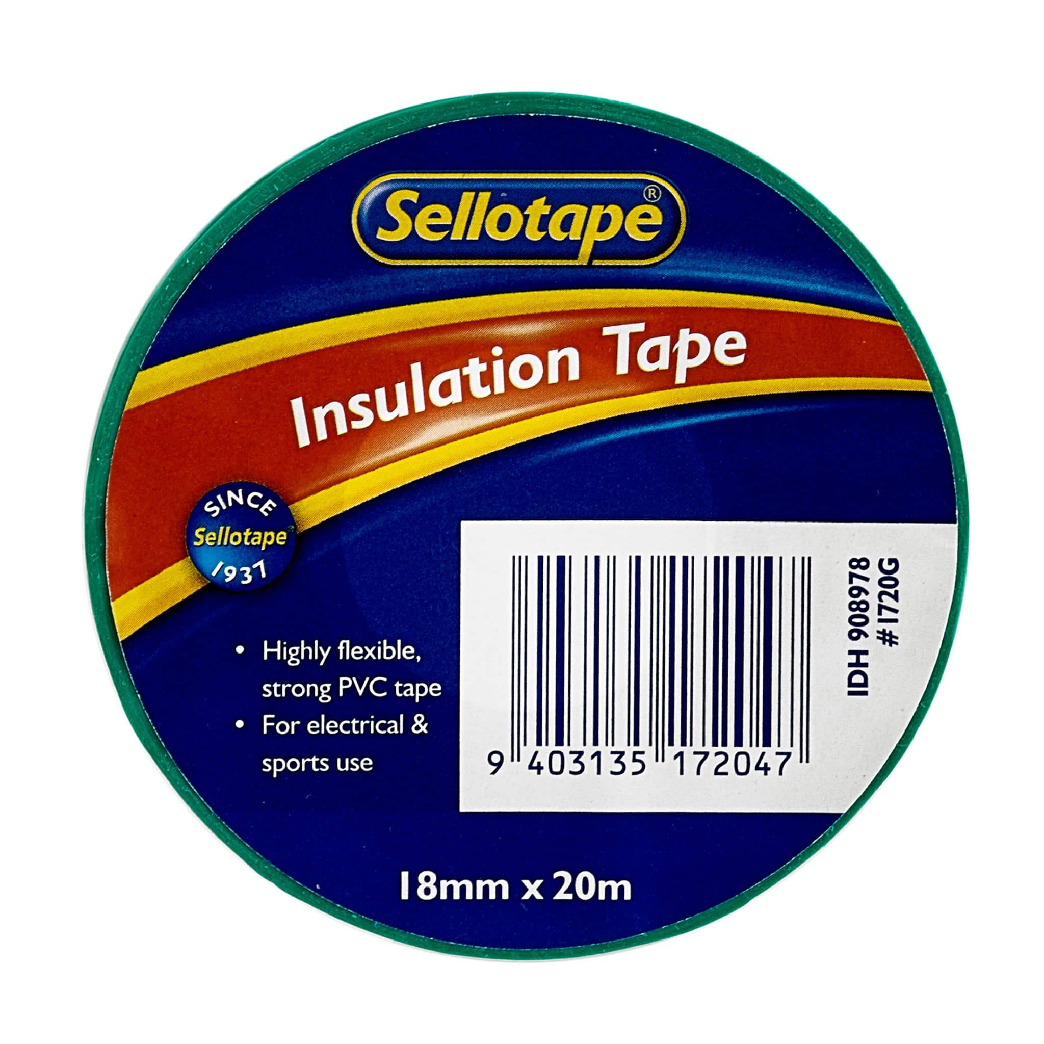 Sellotape 1720g Insulation Green Tape 18mmx20m - Nail Gallerys