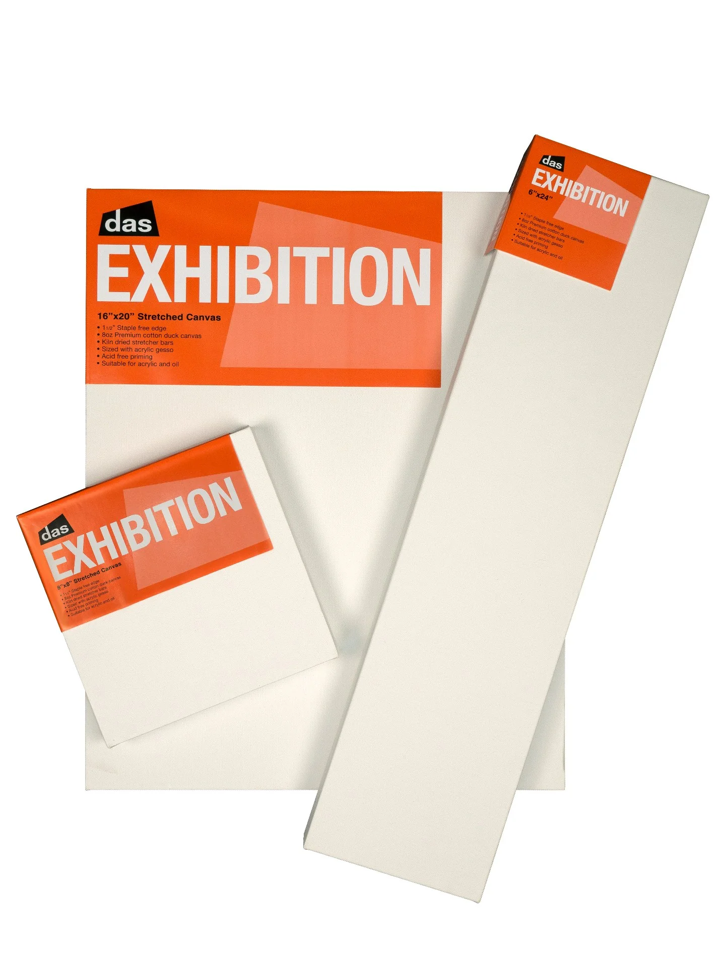 Das Exhibition 1.5 Canvas - Box Of 3 - Nail Gallerys