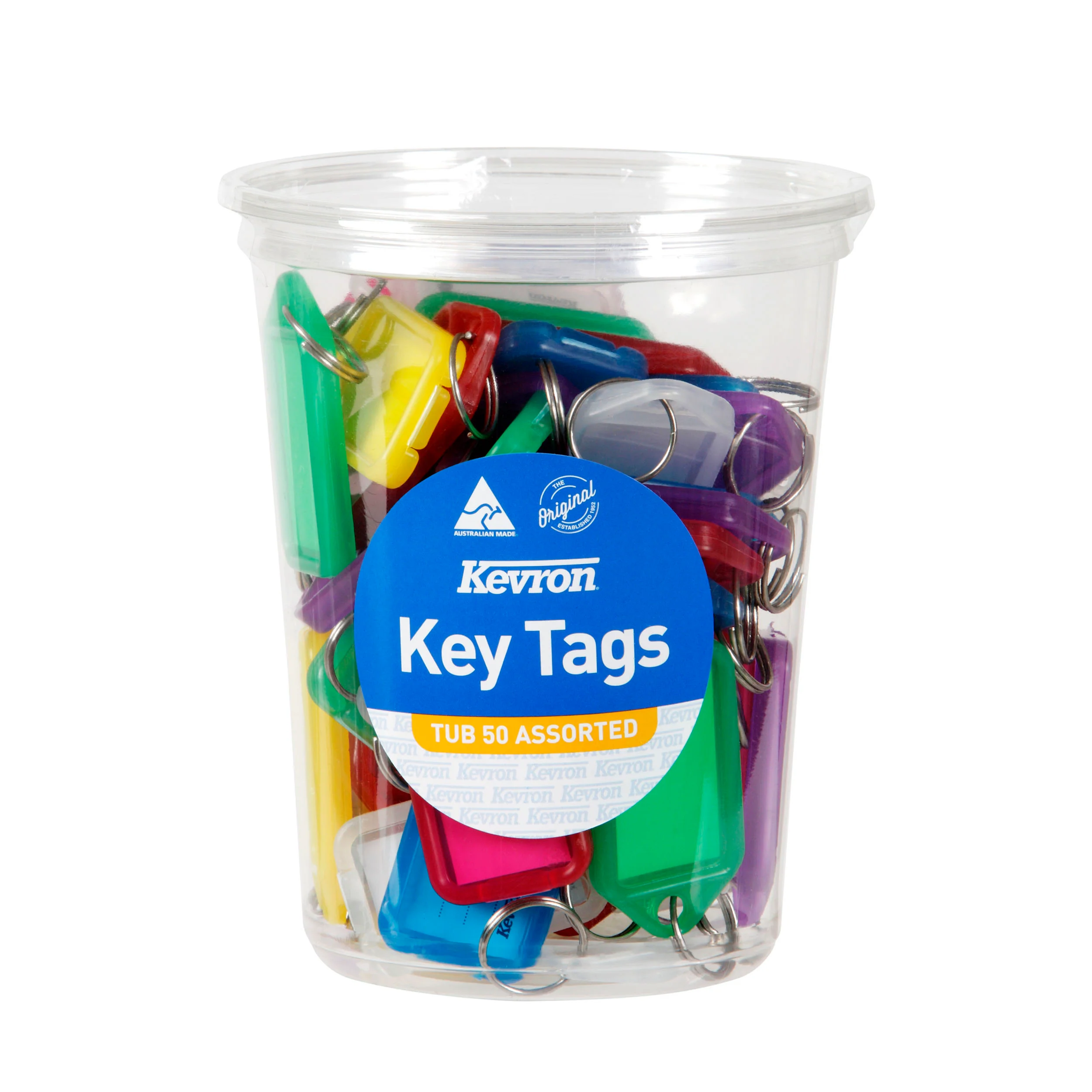 Kevron Id5 Keytags Assorted Disposable Tub Of 50 - Nail Gallerys