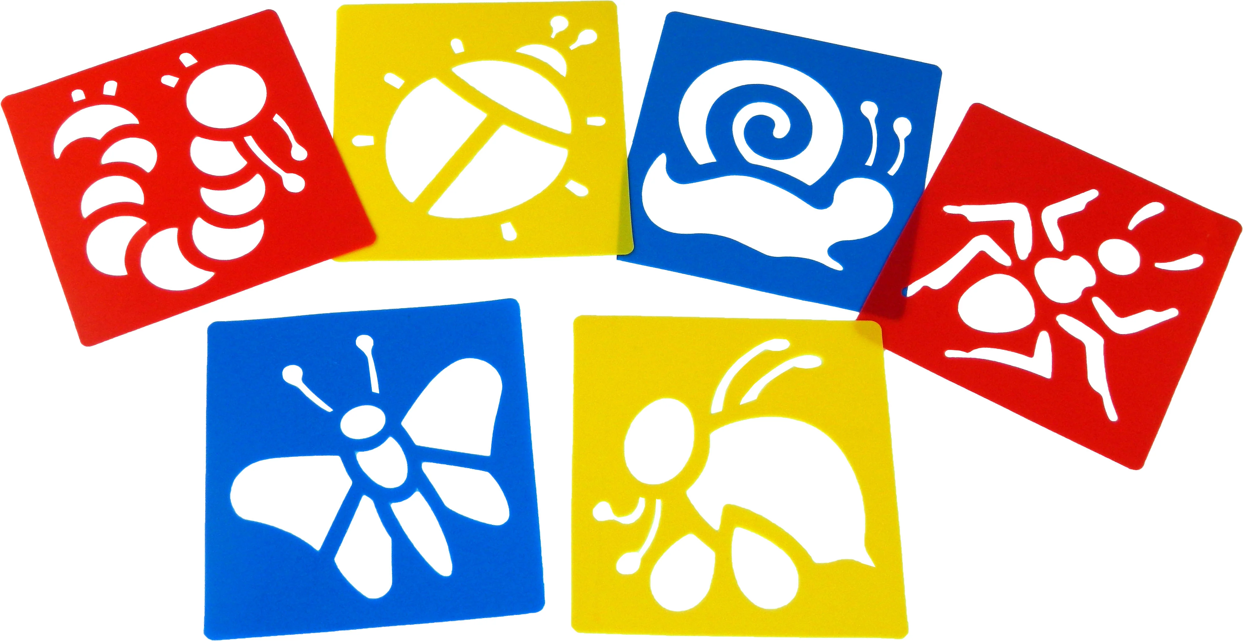 Anthony Peters Washable Plastic Stencils Set Of 6 Bugs - Nail Gallerys