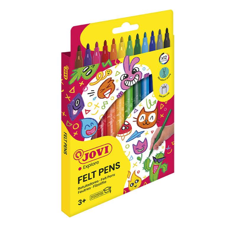 Jovi Washable Felt-tip Pens Set of 12 - Nail Gallerys