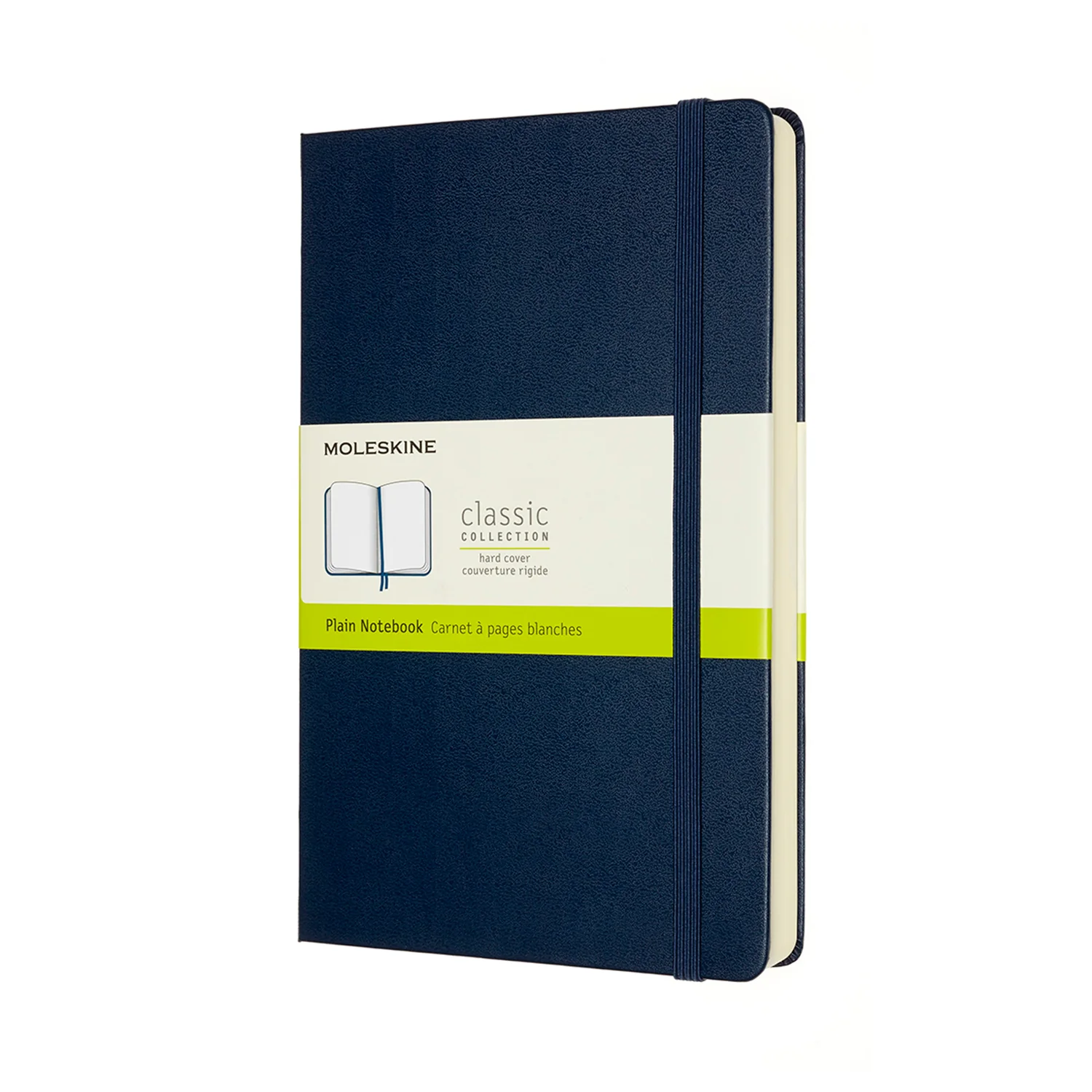 Moleskine Large Expanded Plain Sapphire Blue Hard Notebook - Nail Gallerys