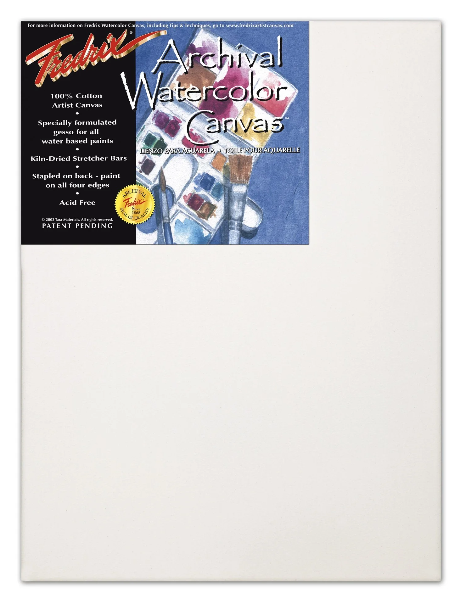 Fredrix Archival Watercolour Canvas Boards - Nail Gallerys