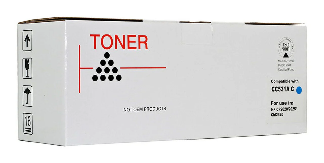 Icon Compatible Hp Cc531a/ Ce411a/ Canon Cart318/cart418 Cyan Toner Cartridge - Nail Gallerys