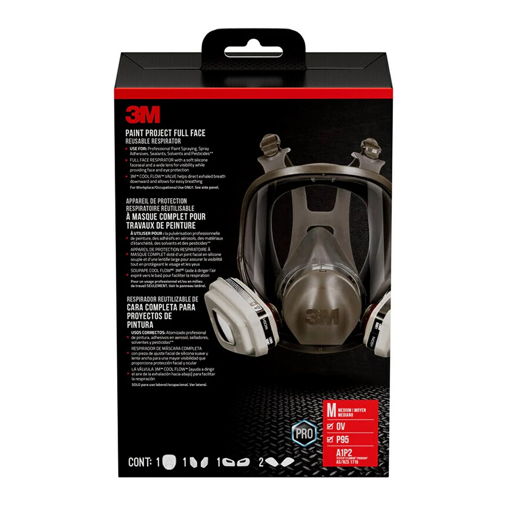 3M Paint Project Full Face Reusable Respirator - Nail Gallerys