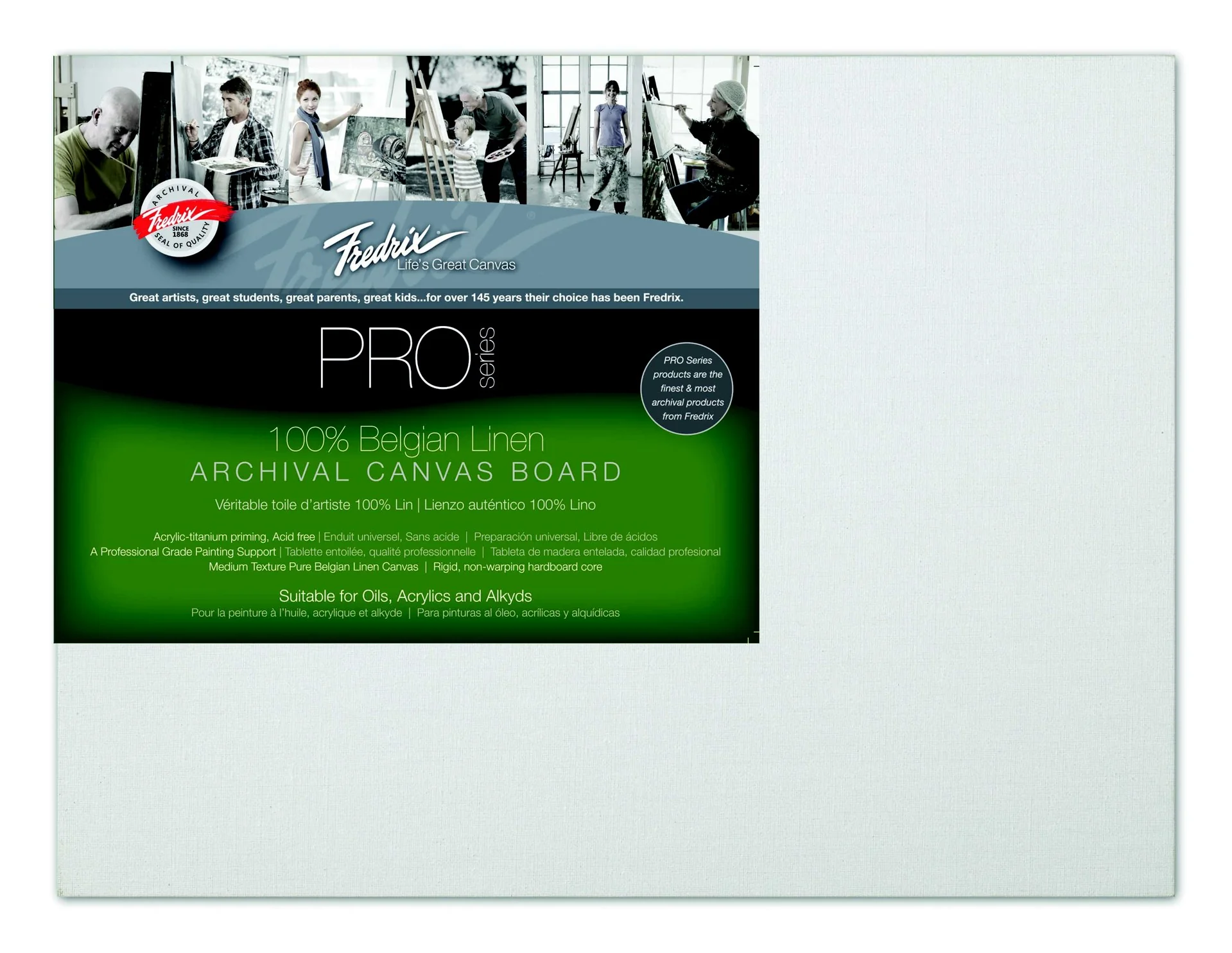 Fredrix Archival Linen Boards - Nail Gallerys