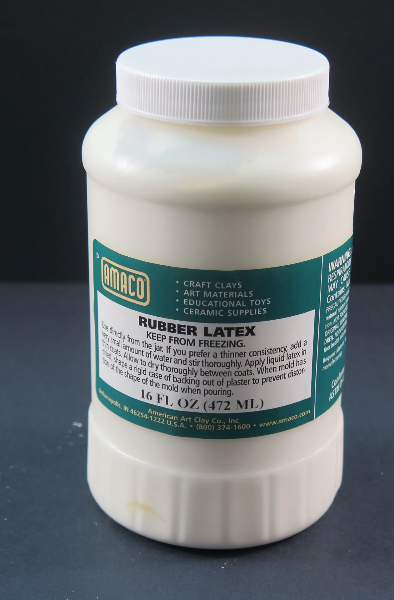 Amaco Rubber Latex Pint 472ml - Nail Gallerys