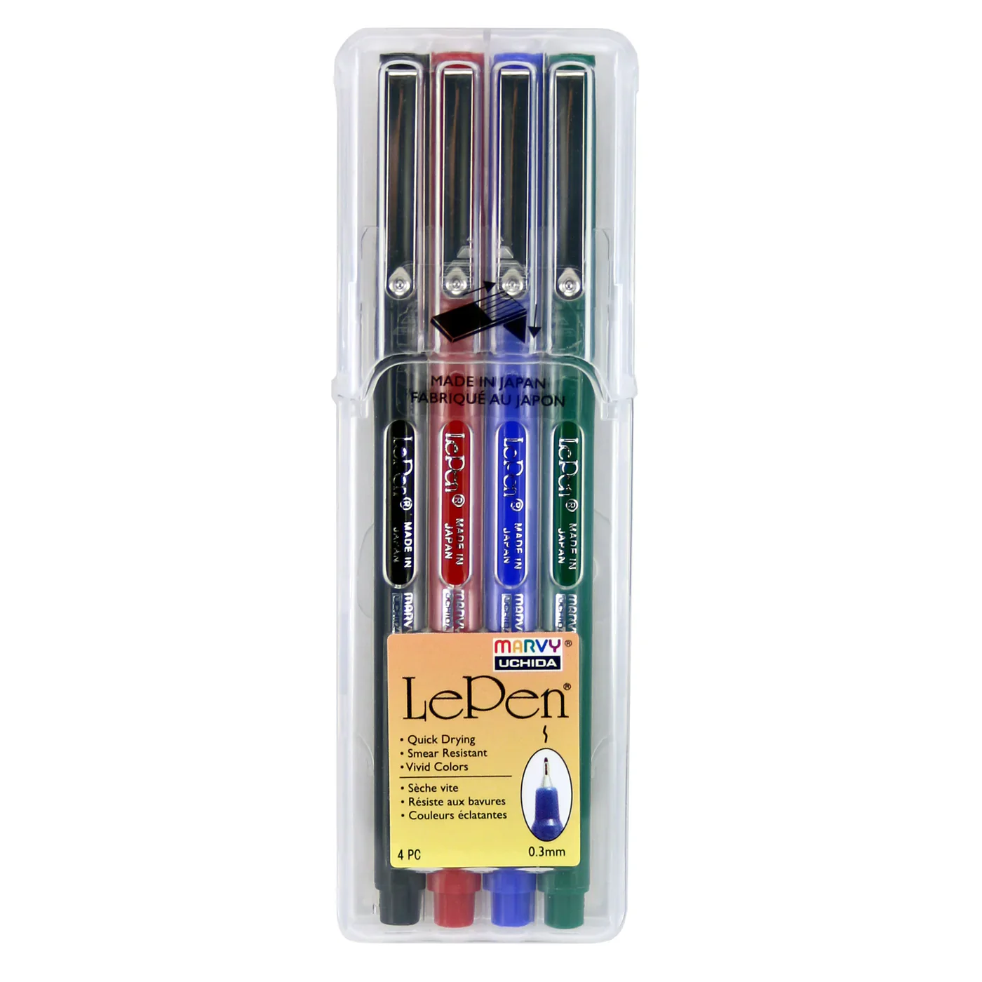 Marvy Le Pen Primary Pens Set Of 4 - Nail Gallerys