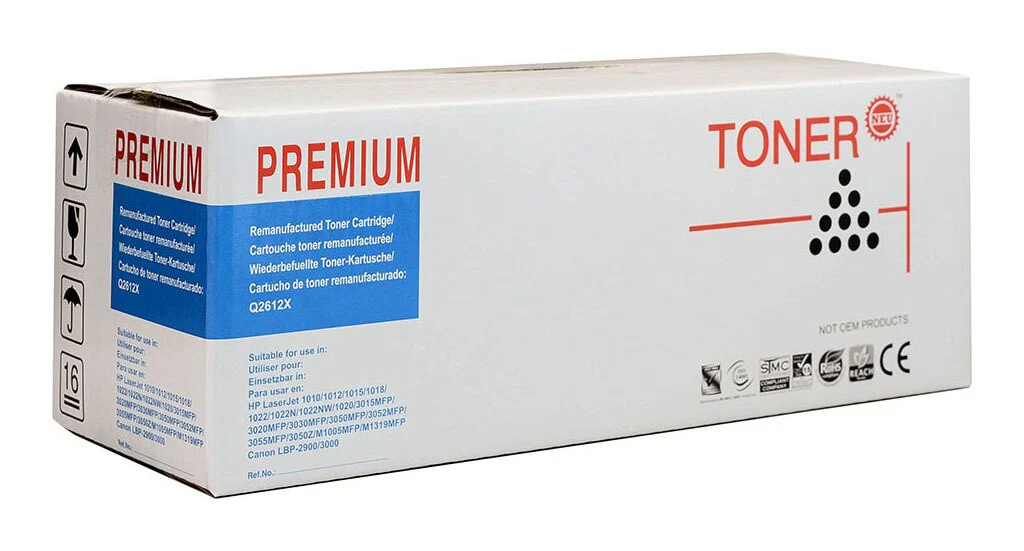 Icon Compatible Hp Q2612x Black Toner Cartridge - Nail Gallerys
