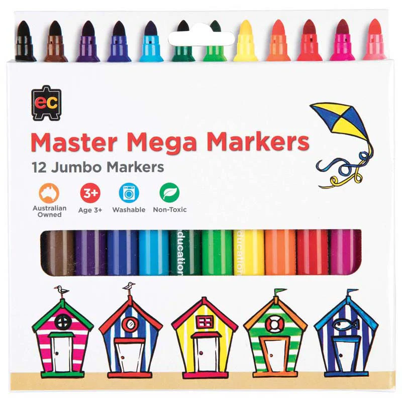 EC Master Mega Markers Set Of 12 - Nail Gallerys
