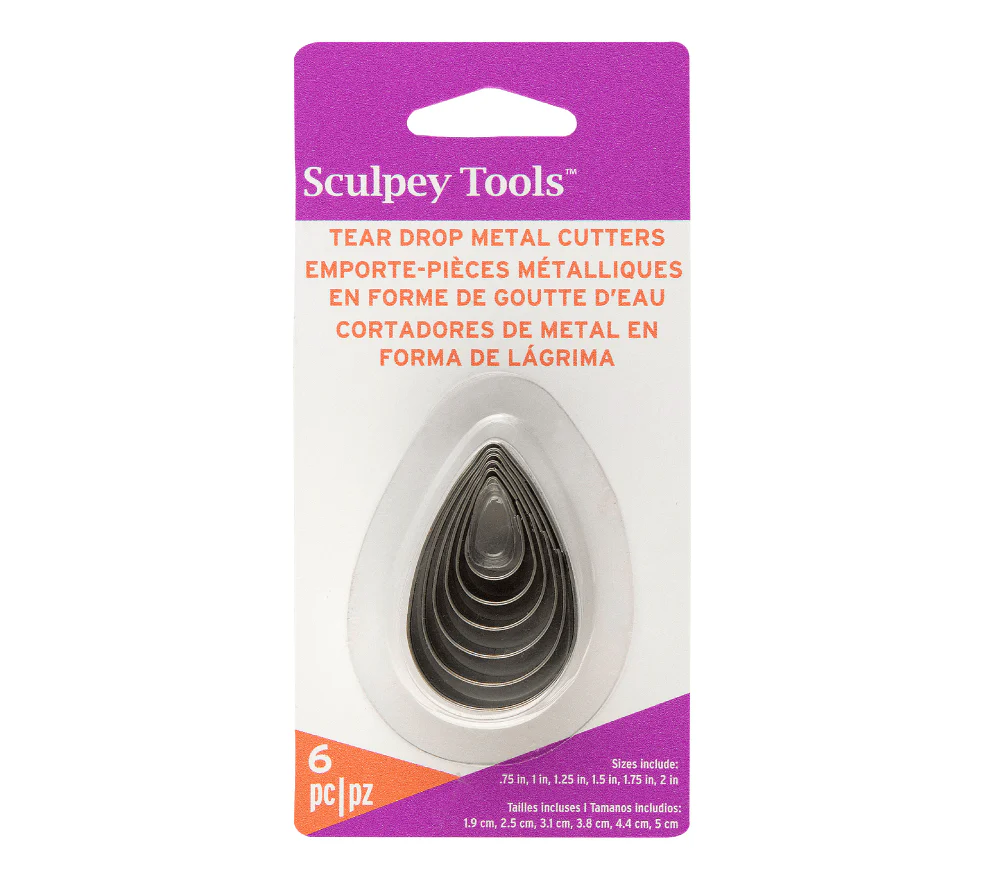 Sculpey Cutter Teardrops Set Of 6 - Nail Gallerys
