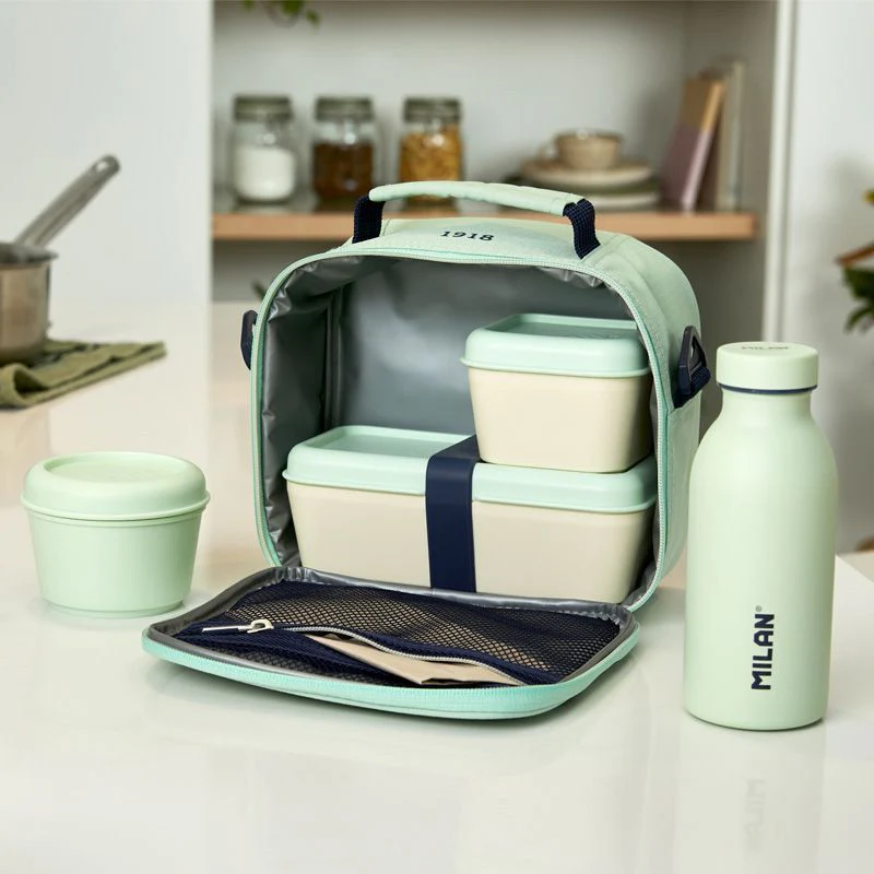 Milan Isothermal 3.5L with 3 Lunch Boxes 1918 Series Food Bags - Nail Gallerys