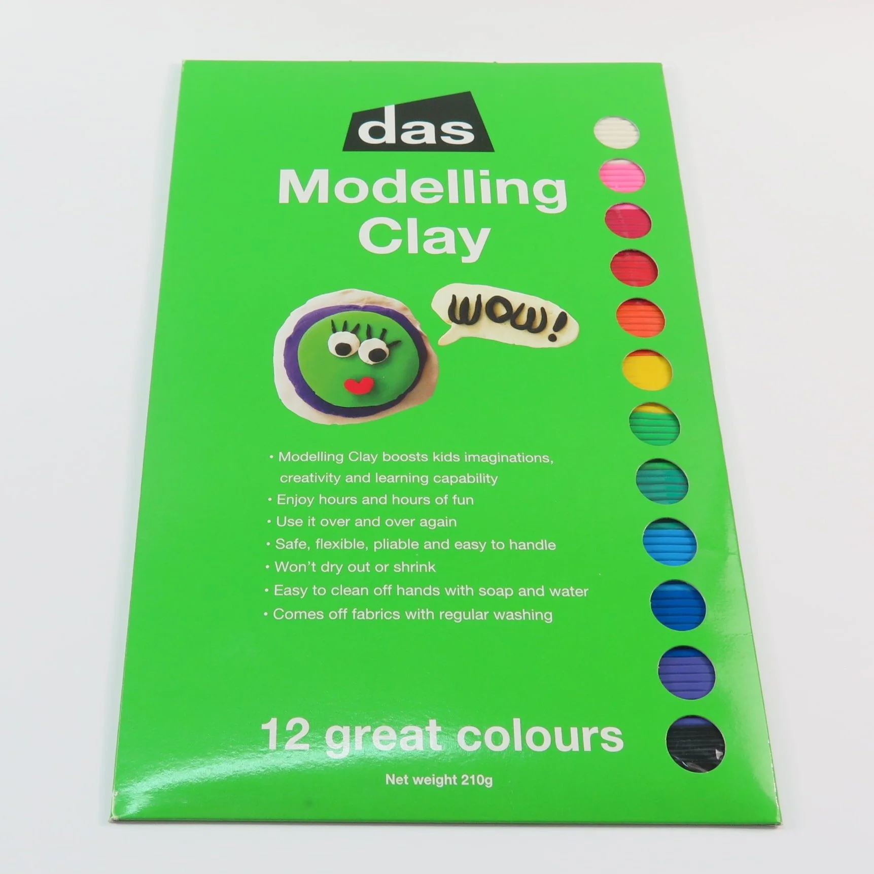 Das Modelling Clay 210g Set of 12 Colours - Nail Gallerys