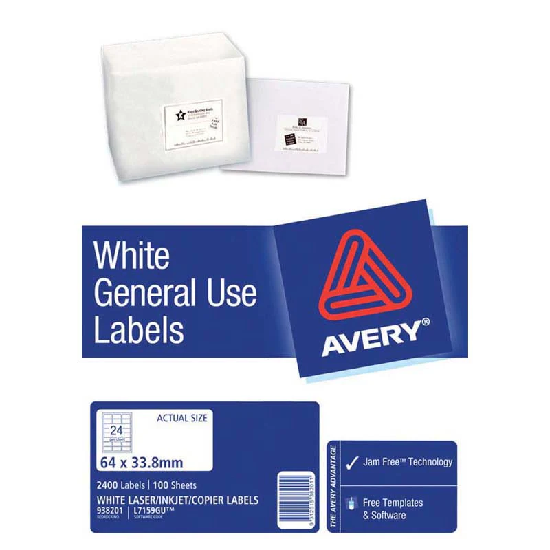 Avery Laser/inkjet/copier Label General Use 100 Sheets - Nail Gallerys