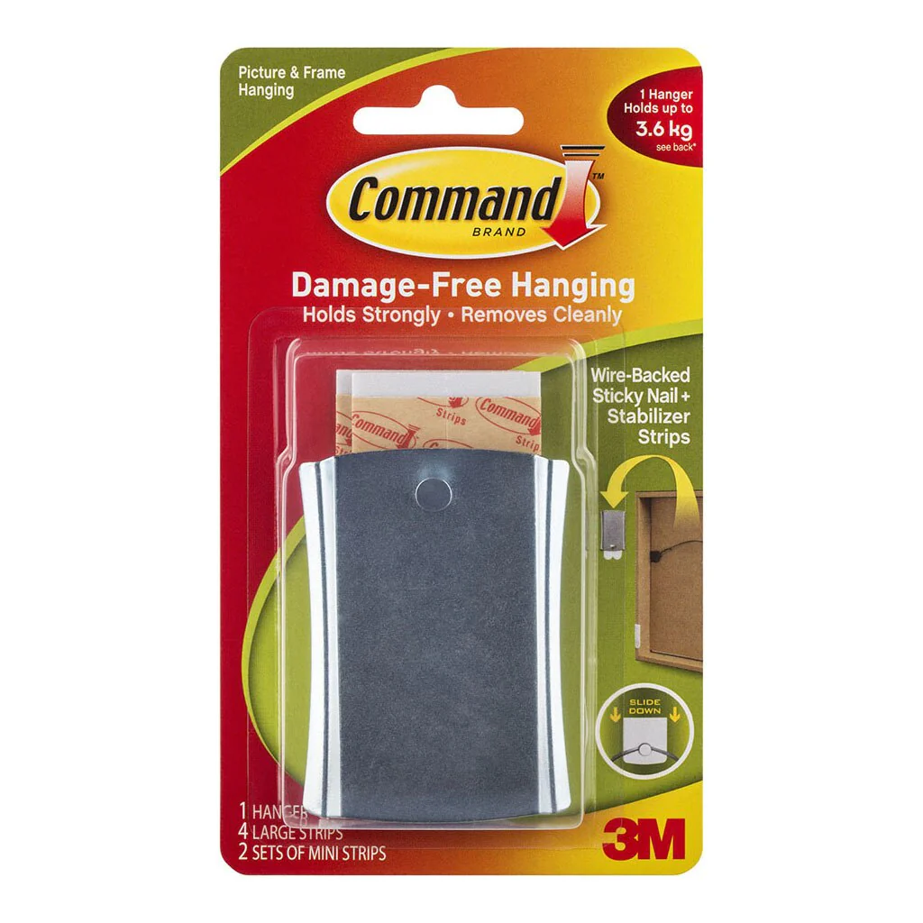 Command Picture Hanger 17048 Jumbo Metal Universal - Nail Gallerys