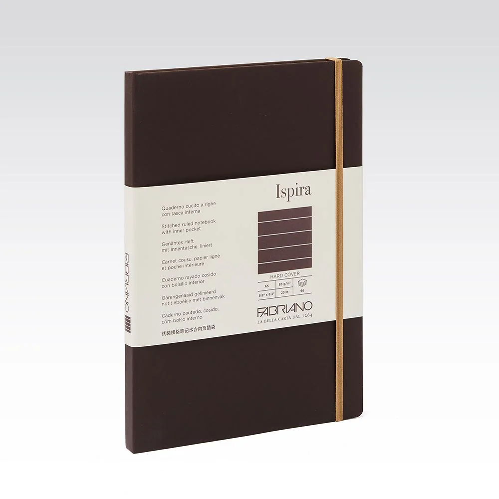 Fabriano Ispira Hard Cover 85gsm Lined A5 Notebooks - Nail Gallerys