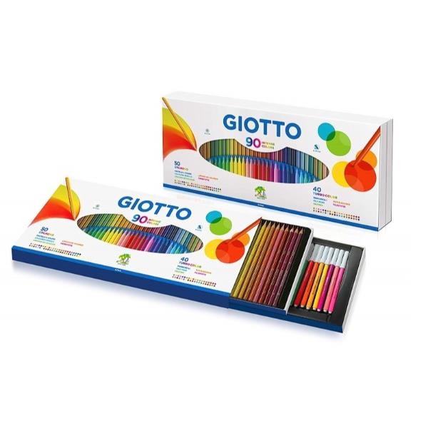 Giotto Stilnovo Colouring Pencils Assorted Pack of 90 With Sharpener - Nail Gallerys