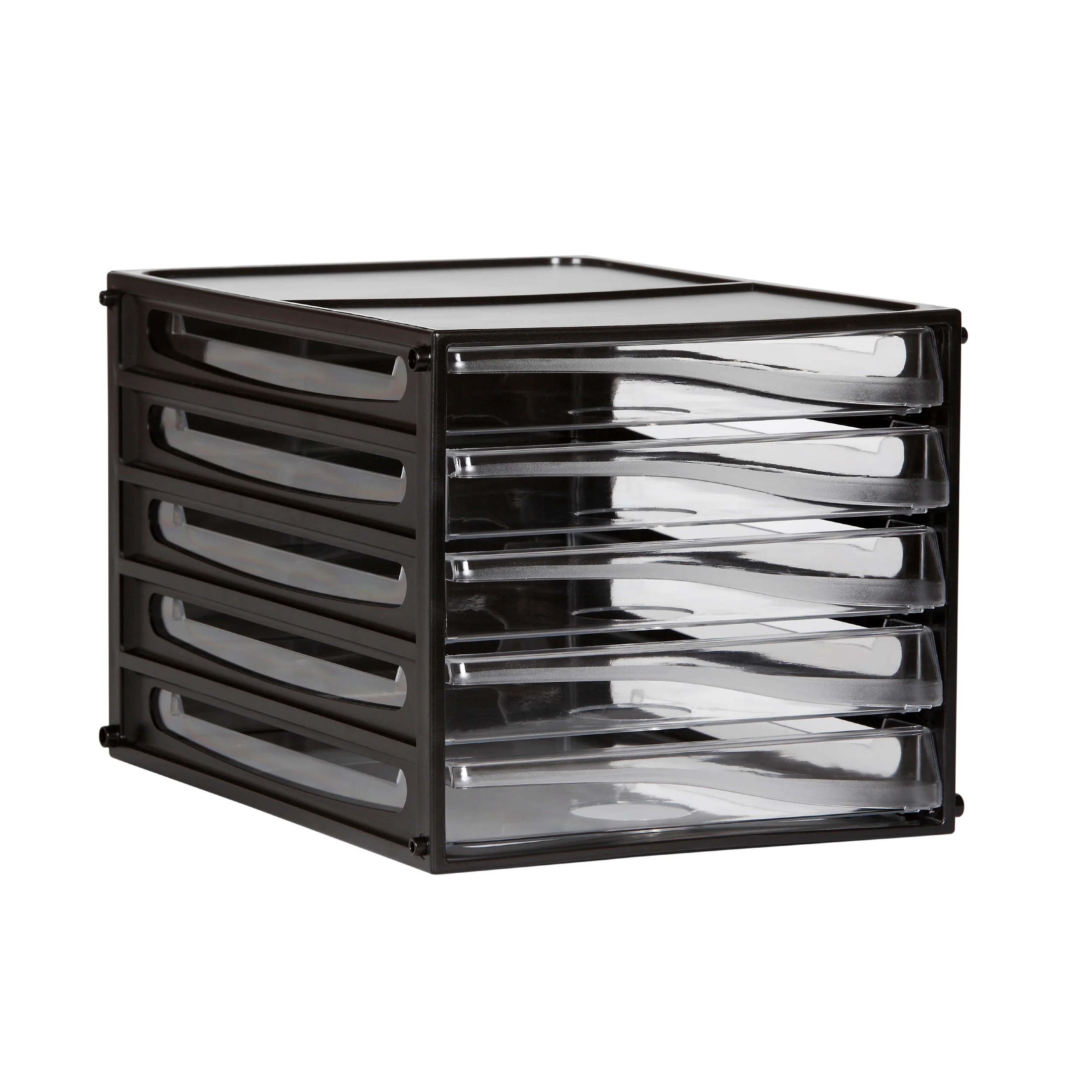 Esselte Desktop Filing Drawers A4 5d Black - Nail Gallerys