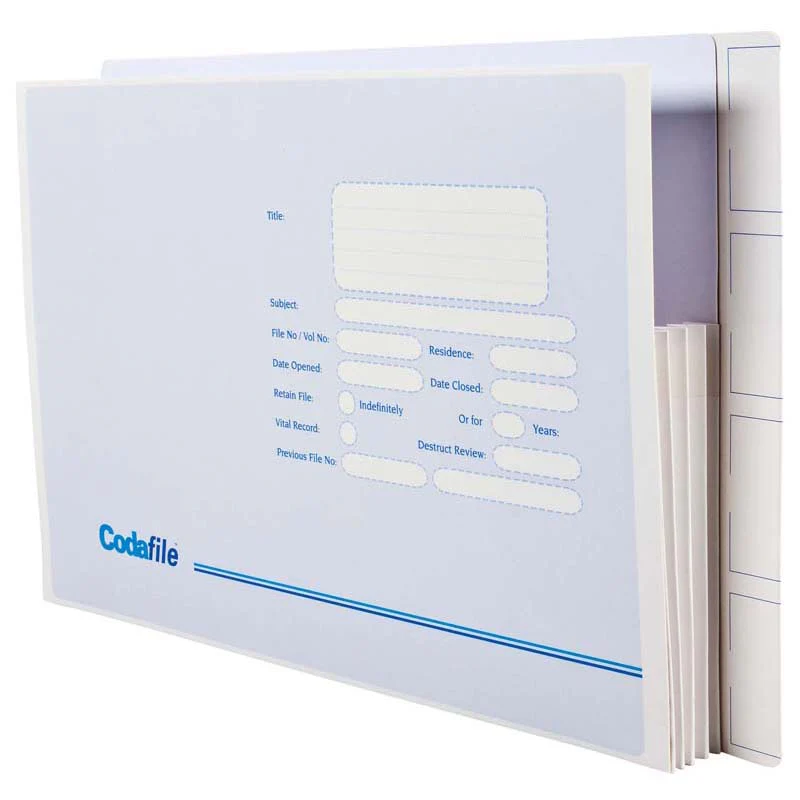 Codafile Concertina Files Box Of 25 - Nail Gallerys