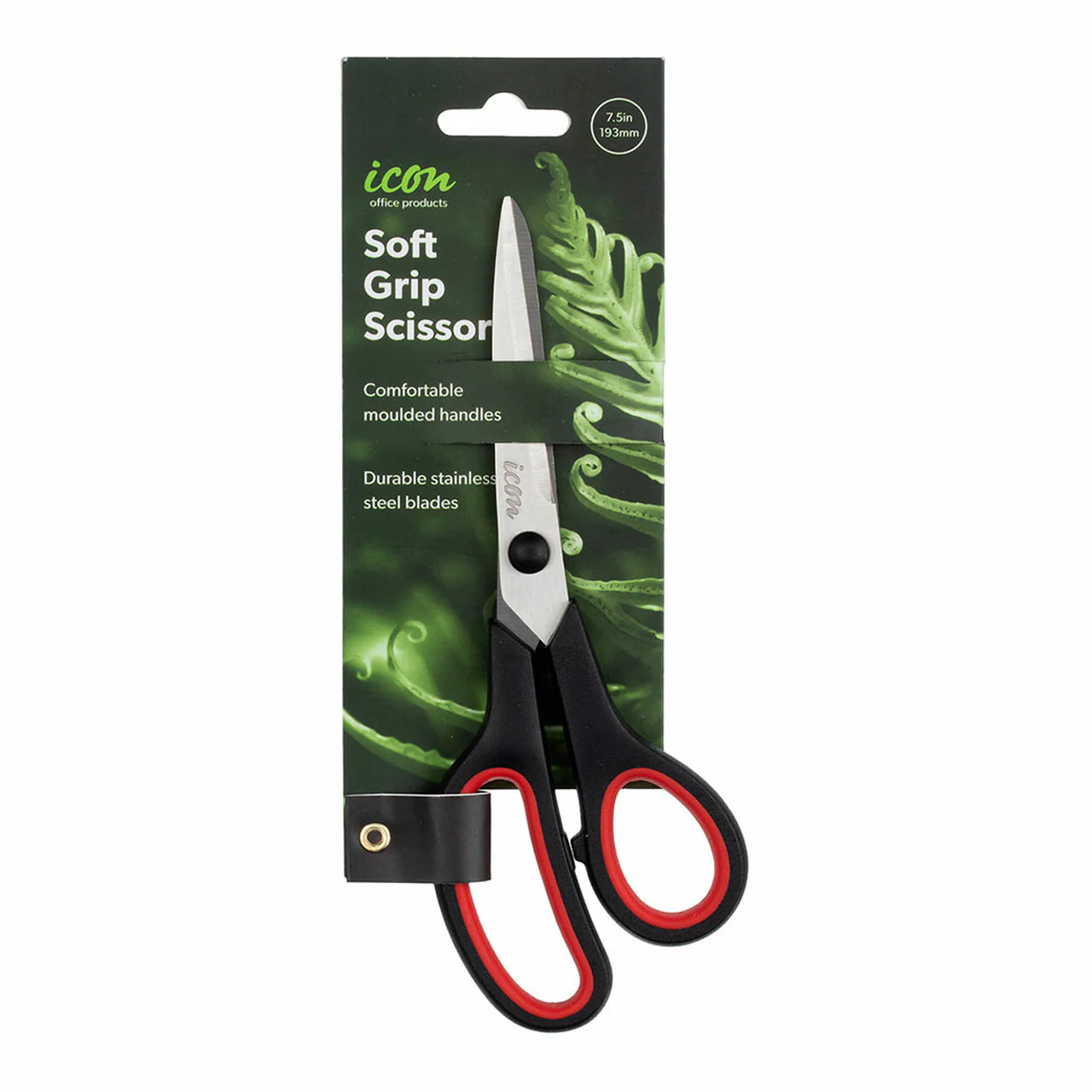 Icon Scissor Soft Grip Black Handle - Nail Gallerys