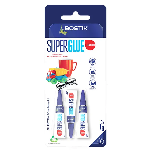 Bostik Super Glue Liquid 3 x 0.5g - Nail Gallerys