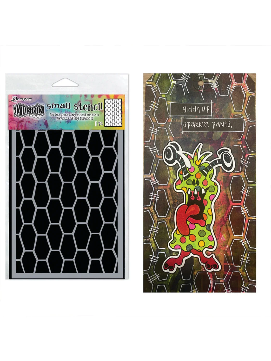 Ranger Dylusions Coffins Stencils - Nail Gallerys