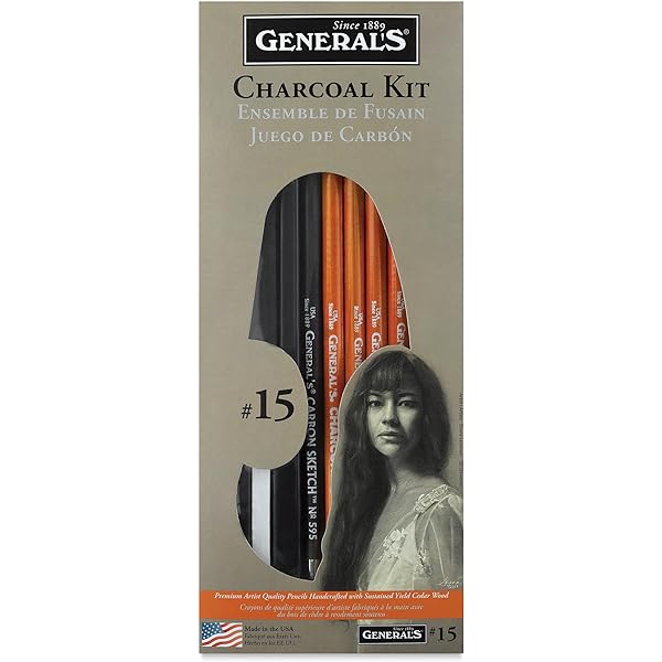 General's Original Charcoal Drawing Kit Set of 13 - Nail Gallerys