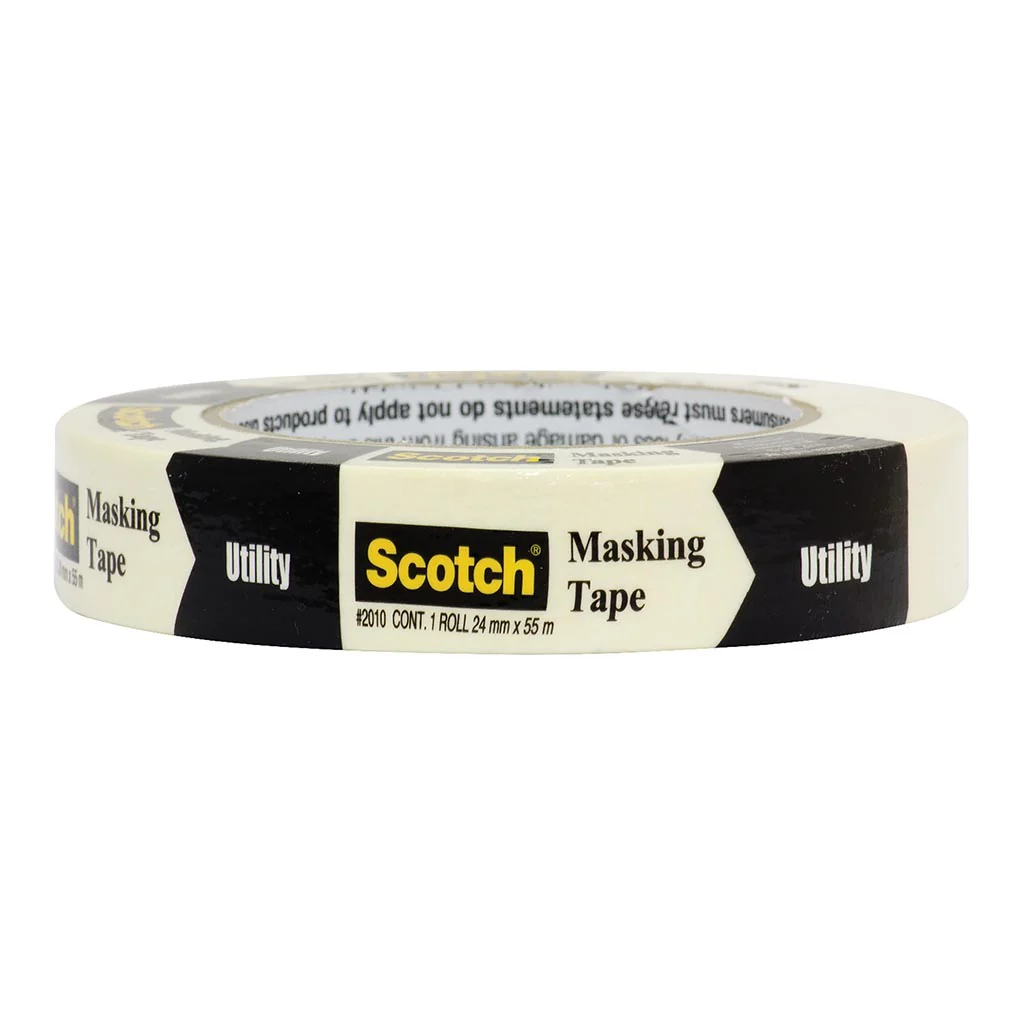 Scotch 2010 Beige 24mm x 55m Utility Masking Tape - Nail Gallerys