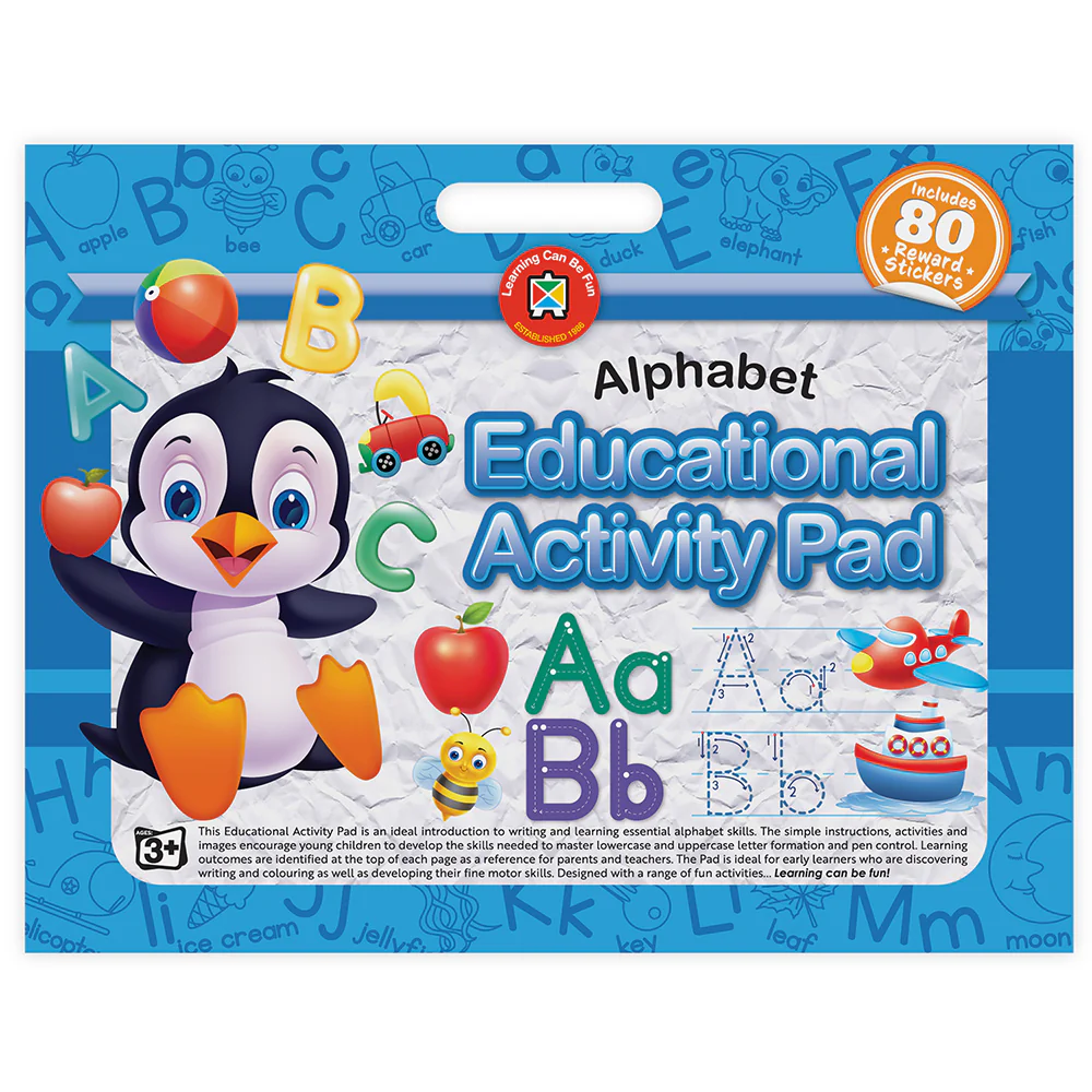 Learning Can Be Fun Alphabet Educational Activity Pad - Nail Gallerys