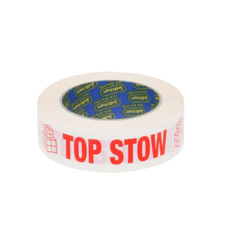 Sellotape RIP030T Top Stow Red/white 30mmx125mmx50m 400 Labels - Nail Gallerys